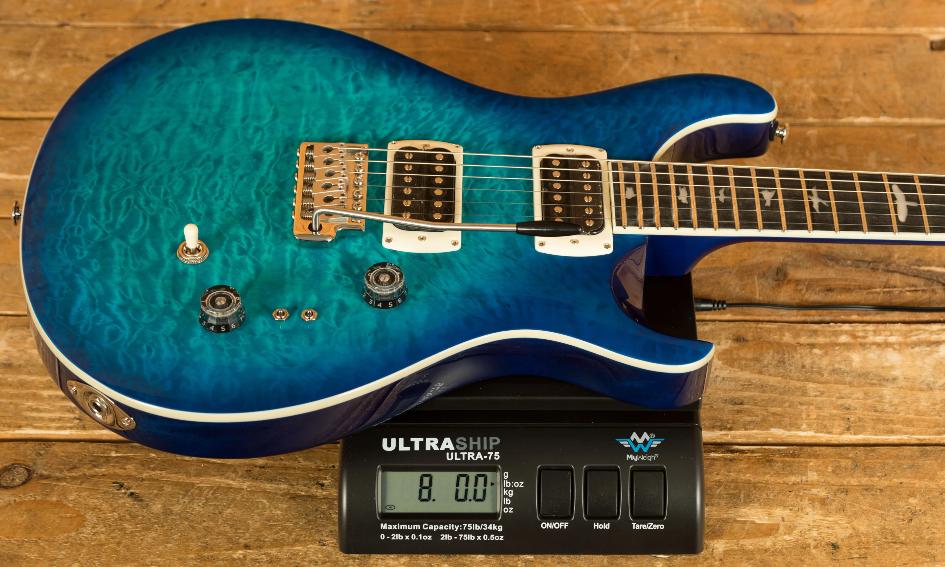 PRS SE Custom | Custom 24-08 Quilt - Lake Blue