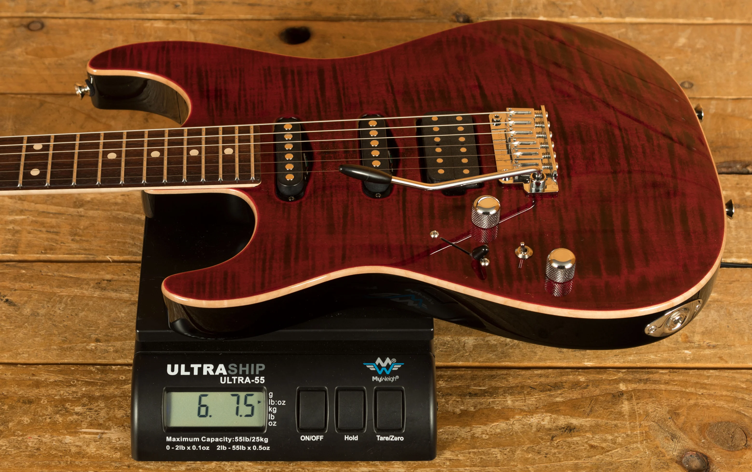 Tom Anderson Hollow Drop Top | Cajun Red w/Binding *Left-Handed*