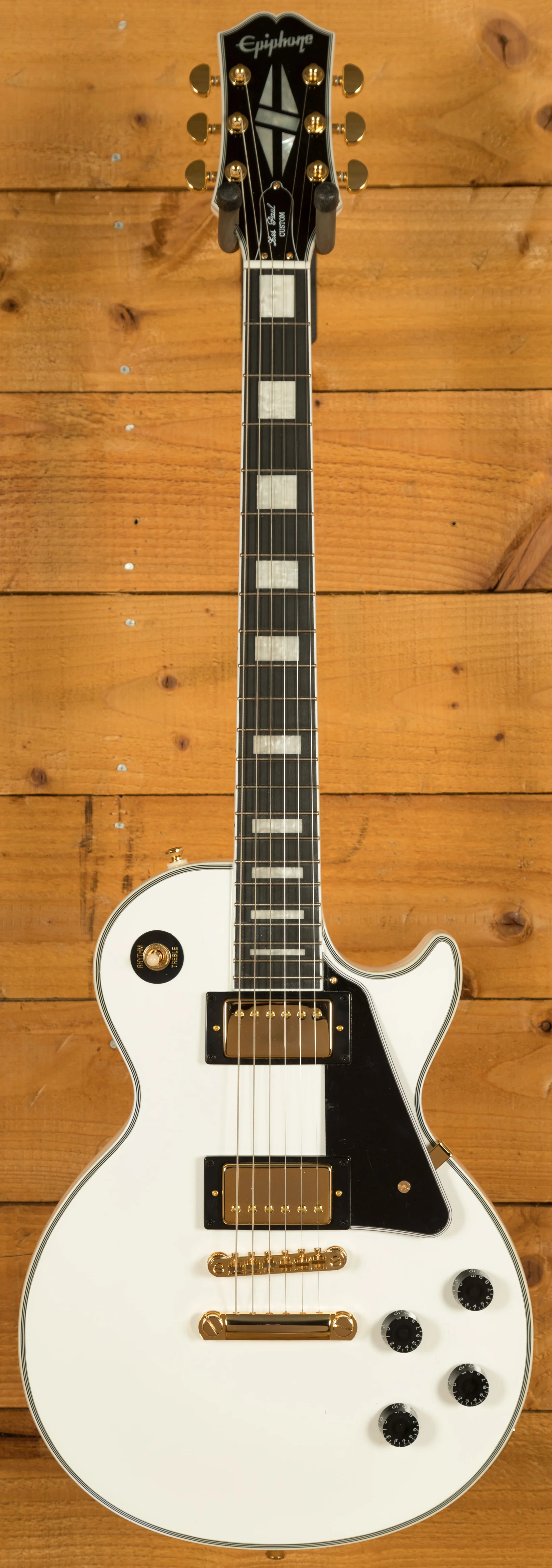 Epiphone Inspired by Gibson Les Paul Custom | Alpine White w/Gigbag
