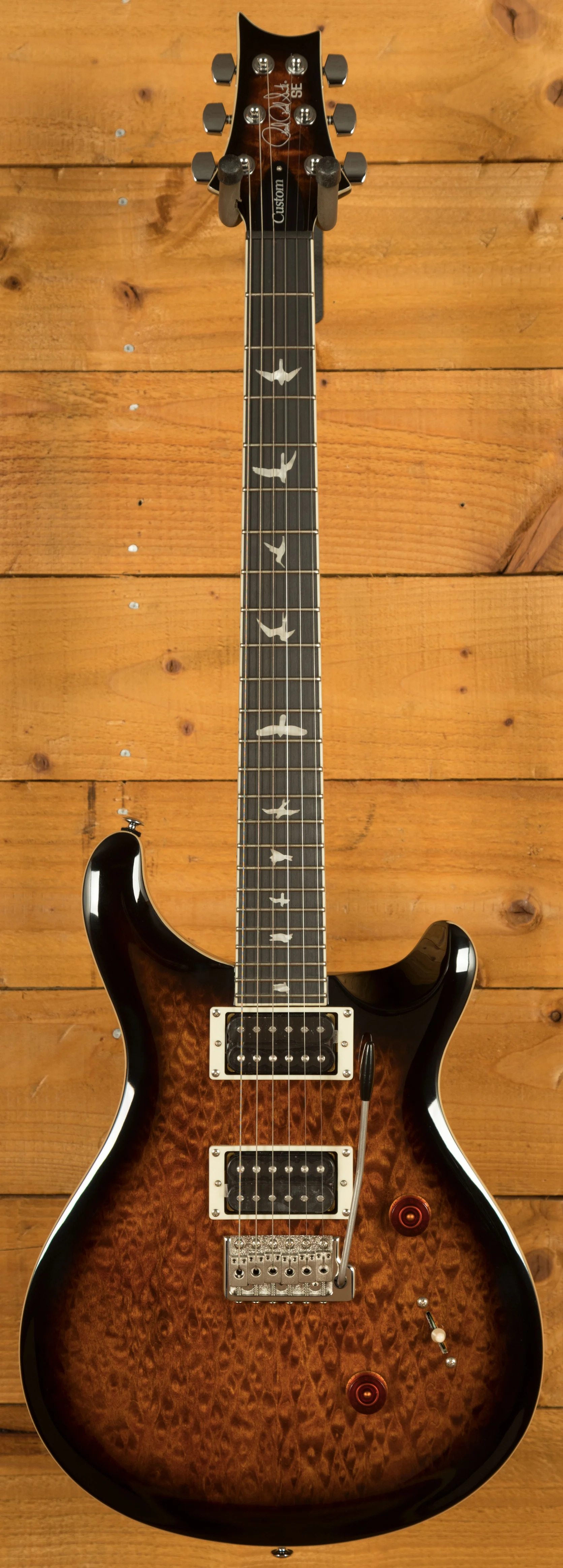 PRS SE Custom | Custom 24 Quilt - Black Gold Sunburst