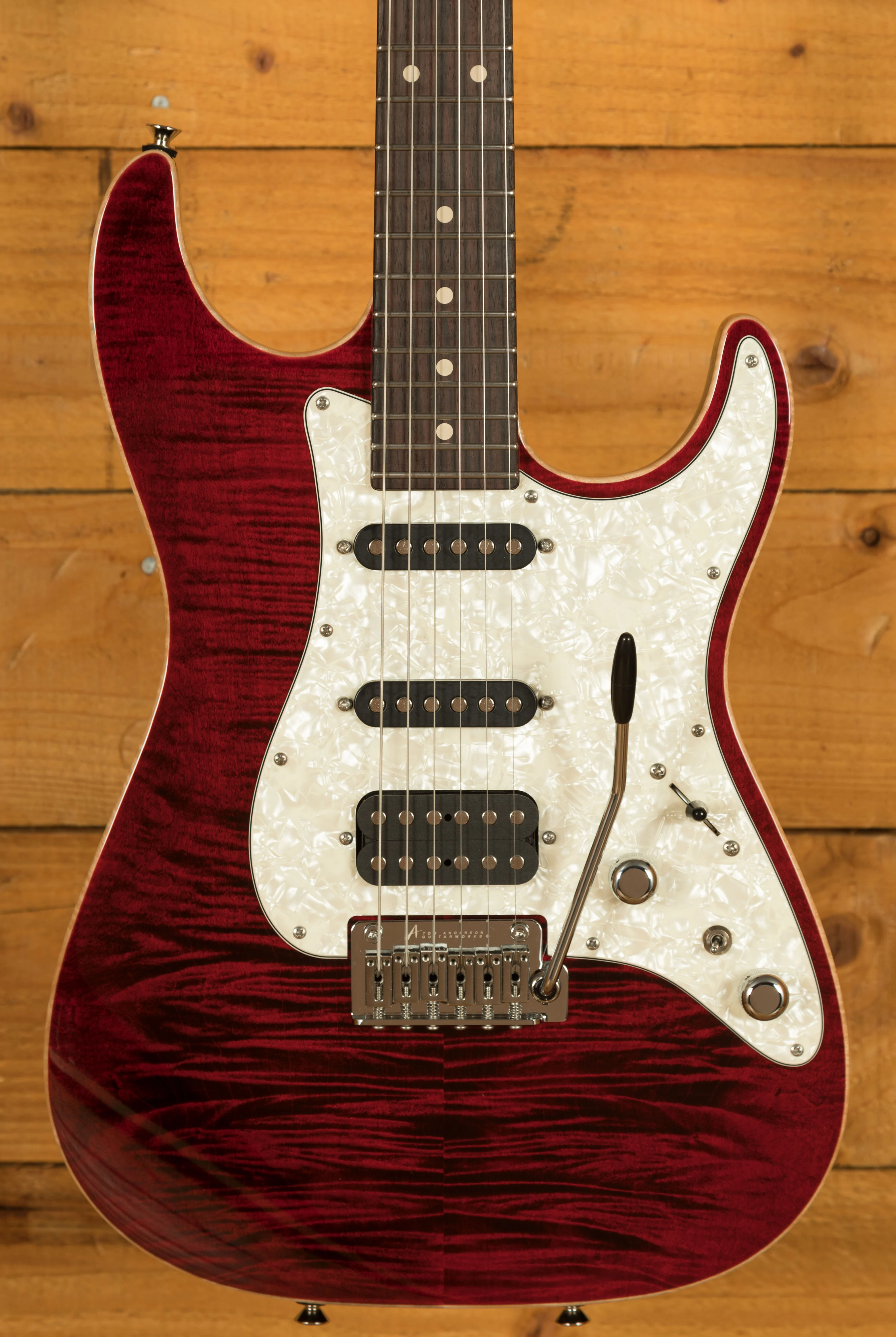 Tom Anderson Hollow Drop Top Classic | Cajun Red with Binding