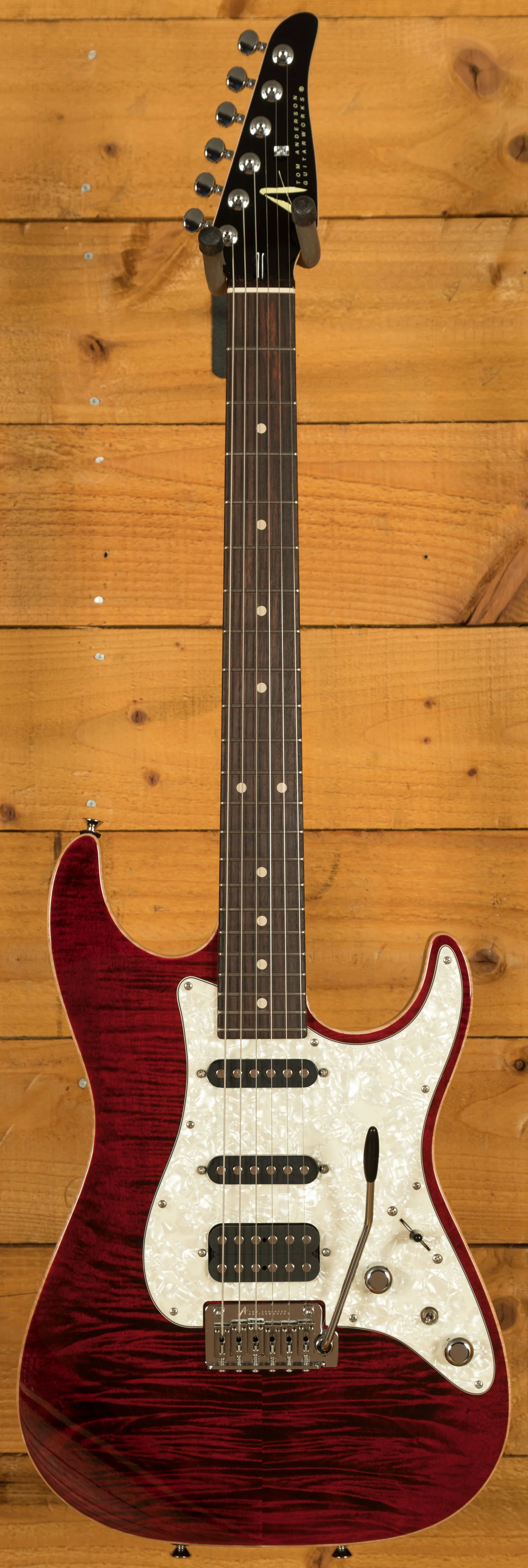 Tom Anderson Hollow Drop Top Classic | Cajun Red with Binding