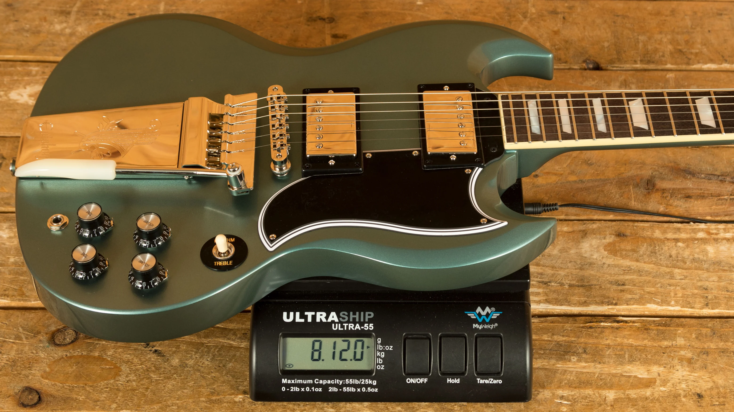 Epiphone 1964 SG Standard with Maestro Vibrola Reissue Pelham Blue
