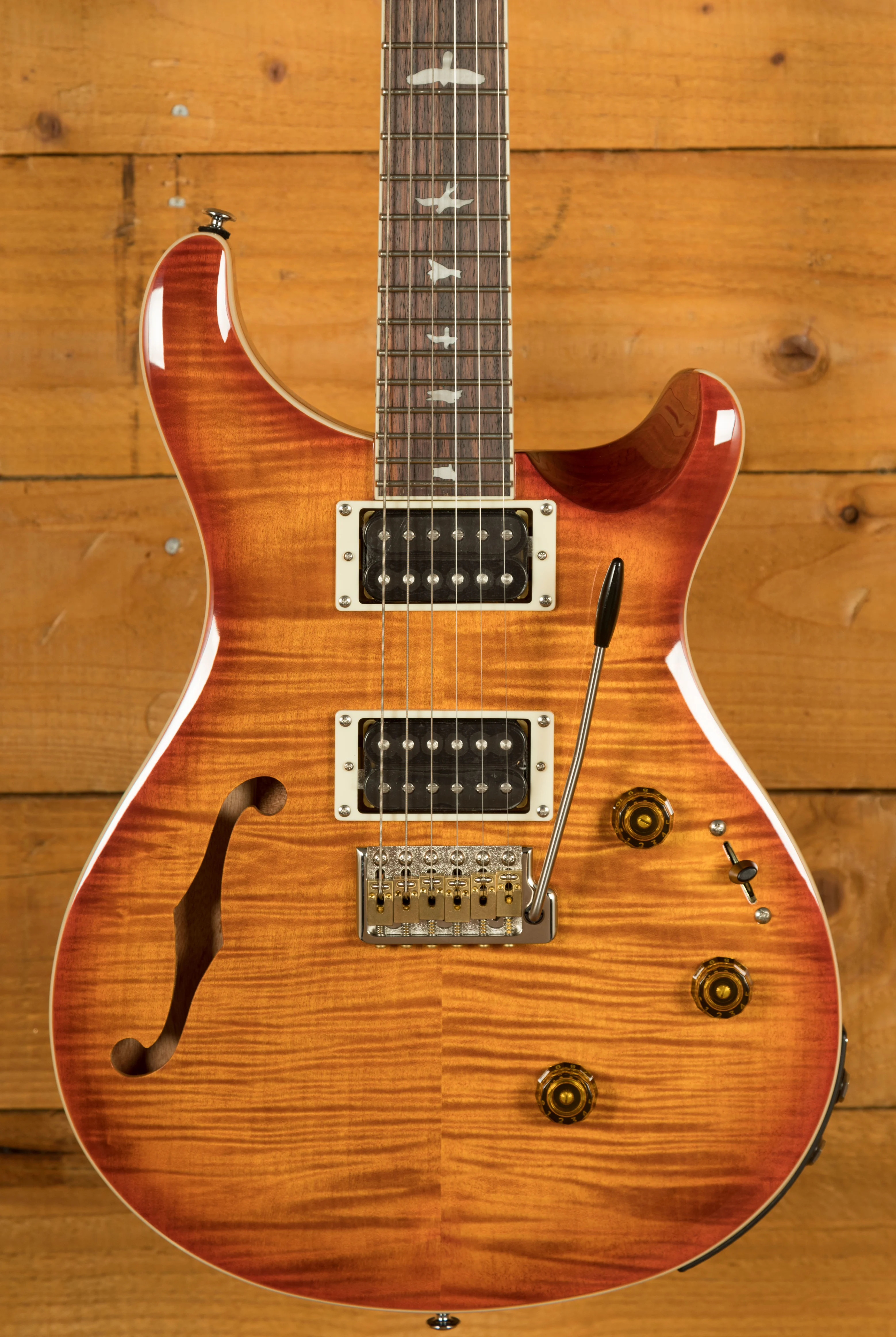 PRS SE Custom | Custom 24 Semi-Hollow Piezo - Vintage Sunburst