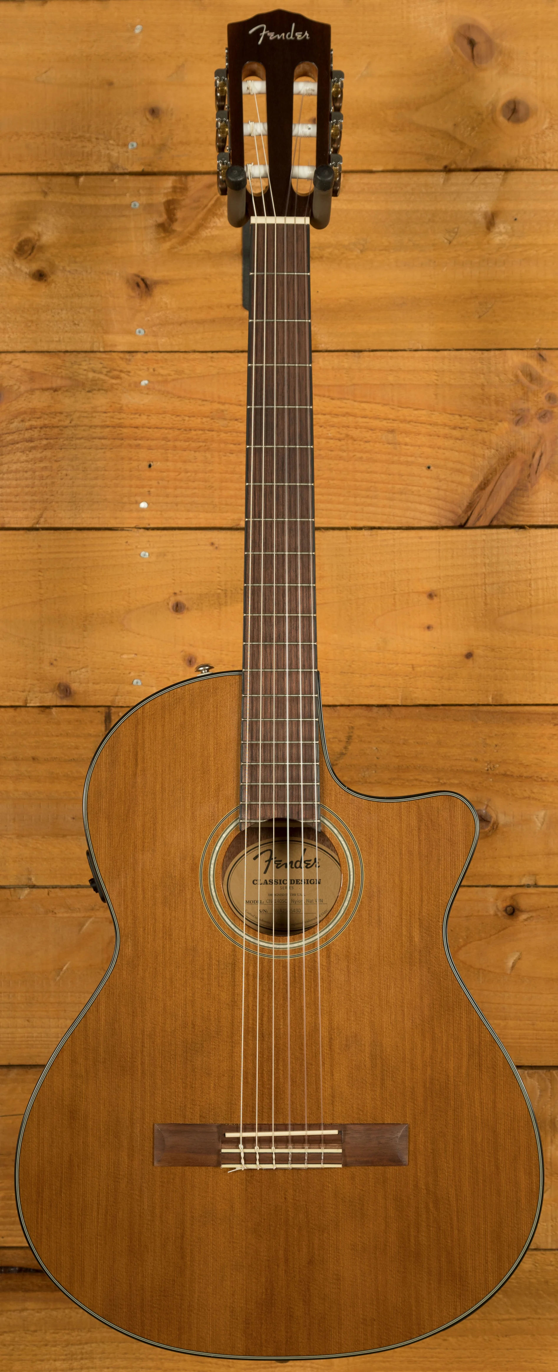 Fender CN-140SCE Nylon Thinline w/Hard Case - Natural