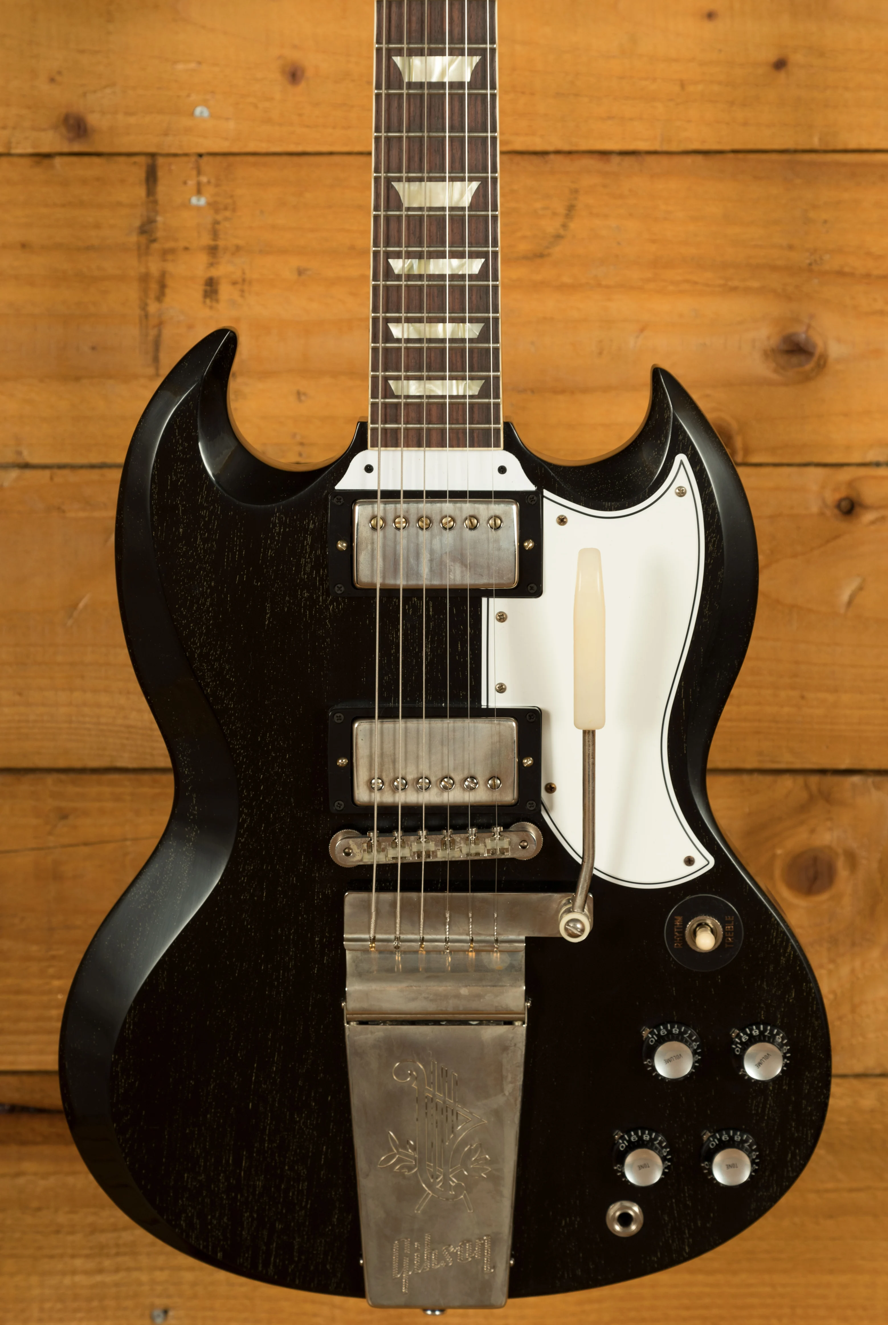 Gibson Custom 1964 SG Standard Reissue w/Maestro | Silver Fox - VOS