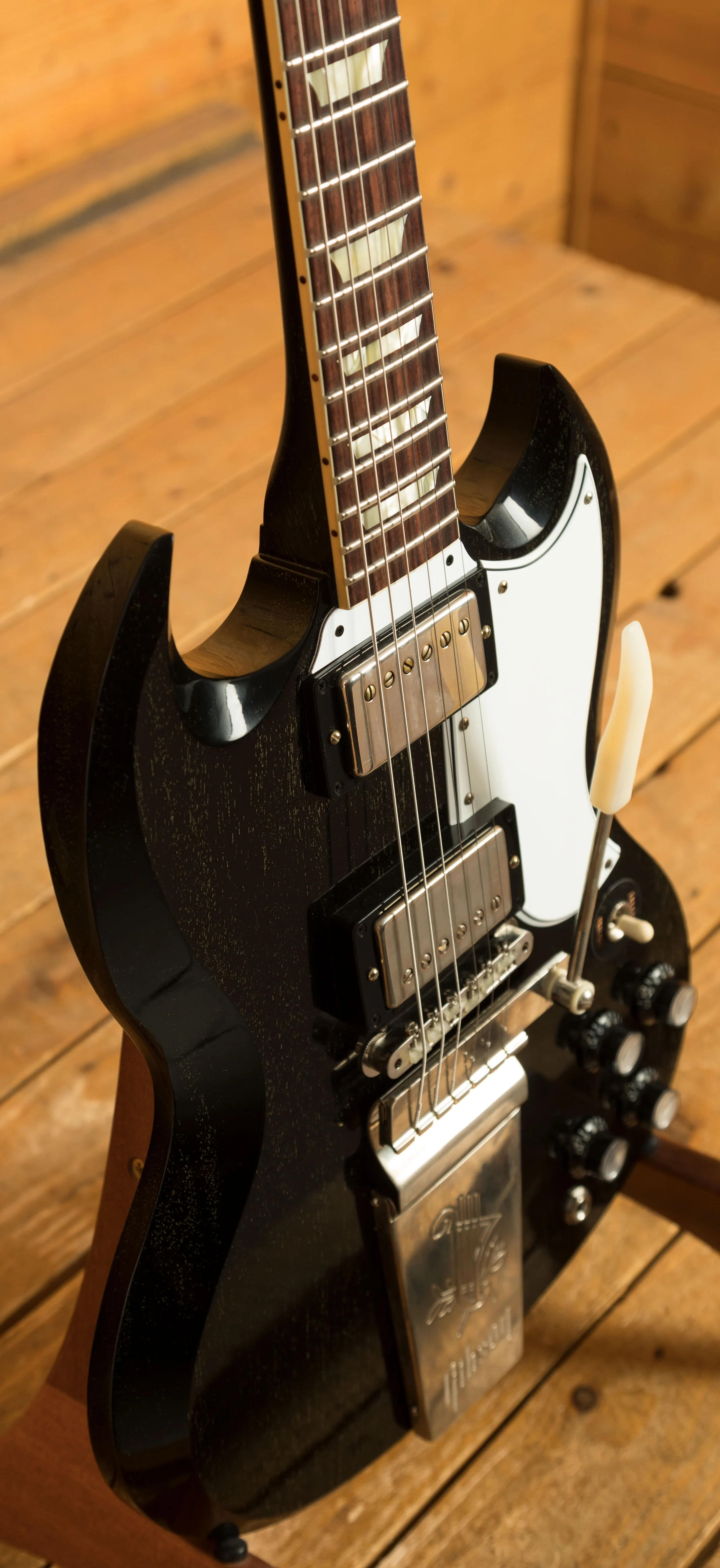 Gibson Custom 1964 SG Standard Reissue w/Maestro | Silver Fox - VOS