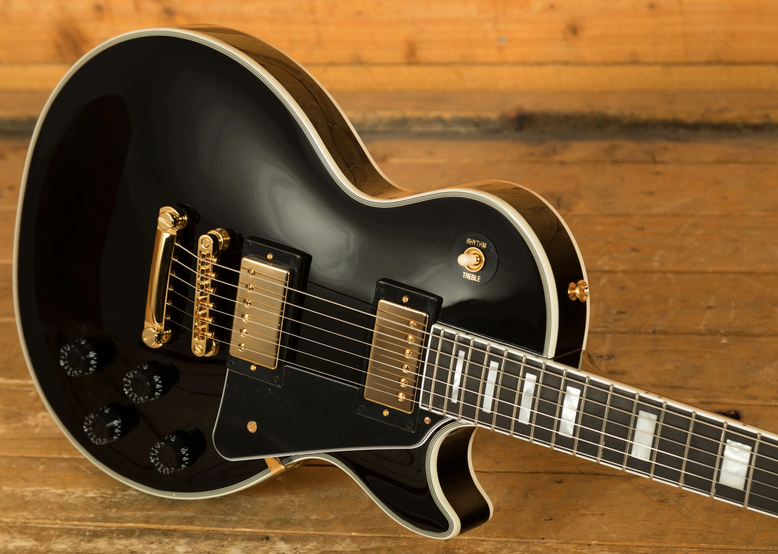 ギター Epiphone Les Paul custom ebony Epiphone Inspired by Gibson Custom Les Paul Custom | Ebony
