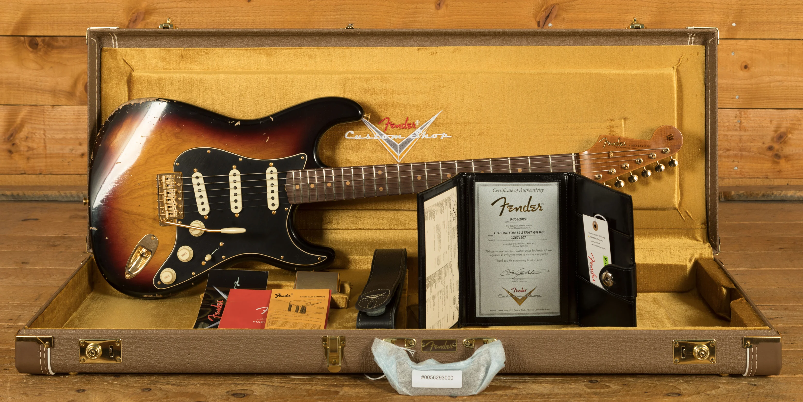 Fender Custom Shop Limited Custom 62 Strat - Relic Bleached 3-Tone