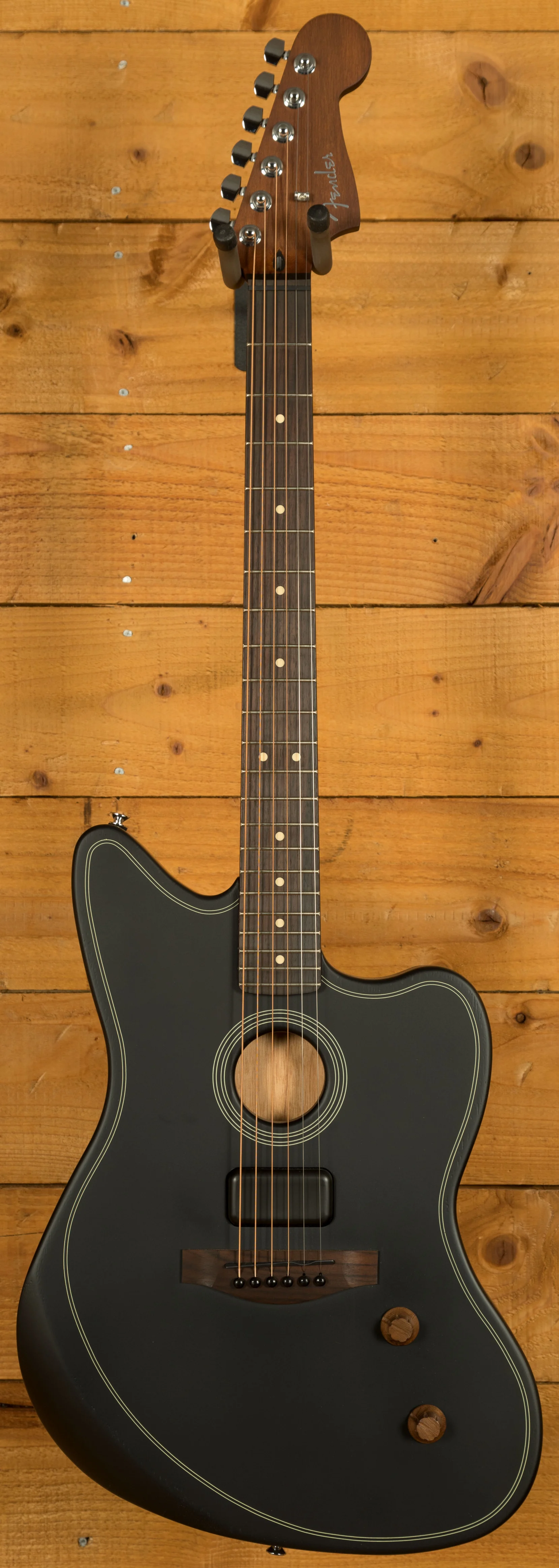 Fender Acoustasonic Standard Jazzmaster - Rosewood - Black