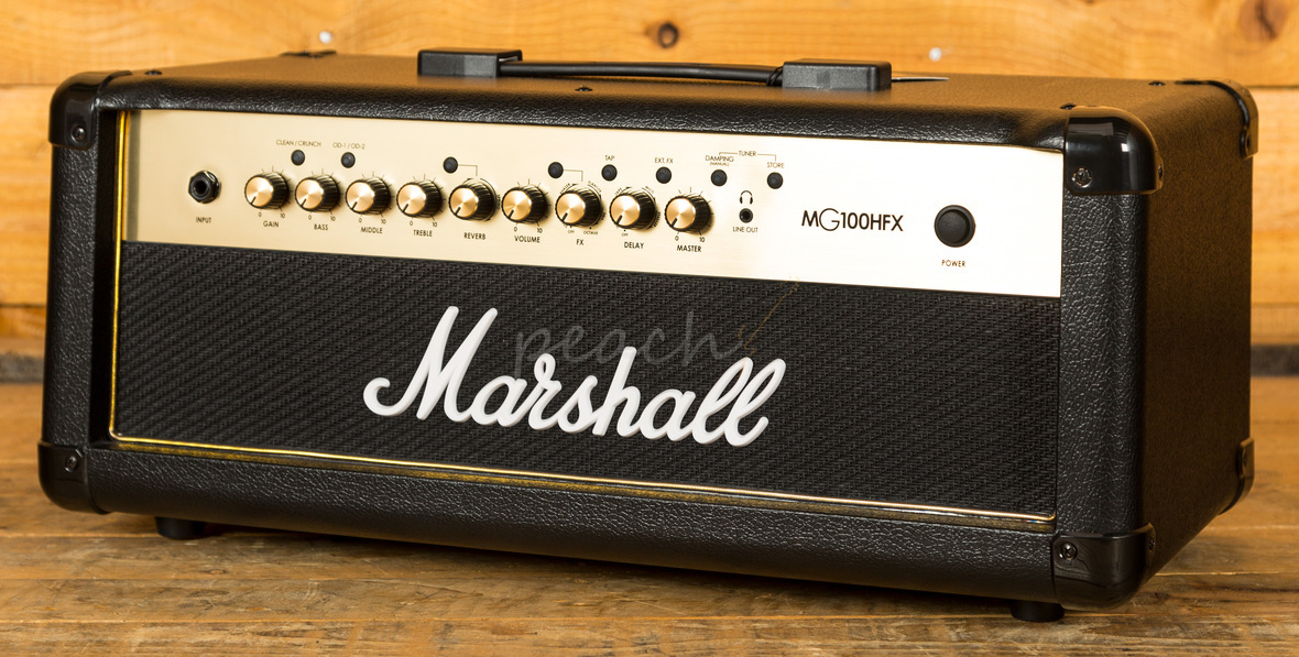 Marshall MG100HFX Head Peach Guitars