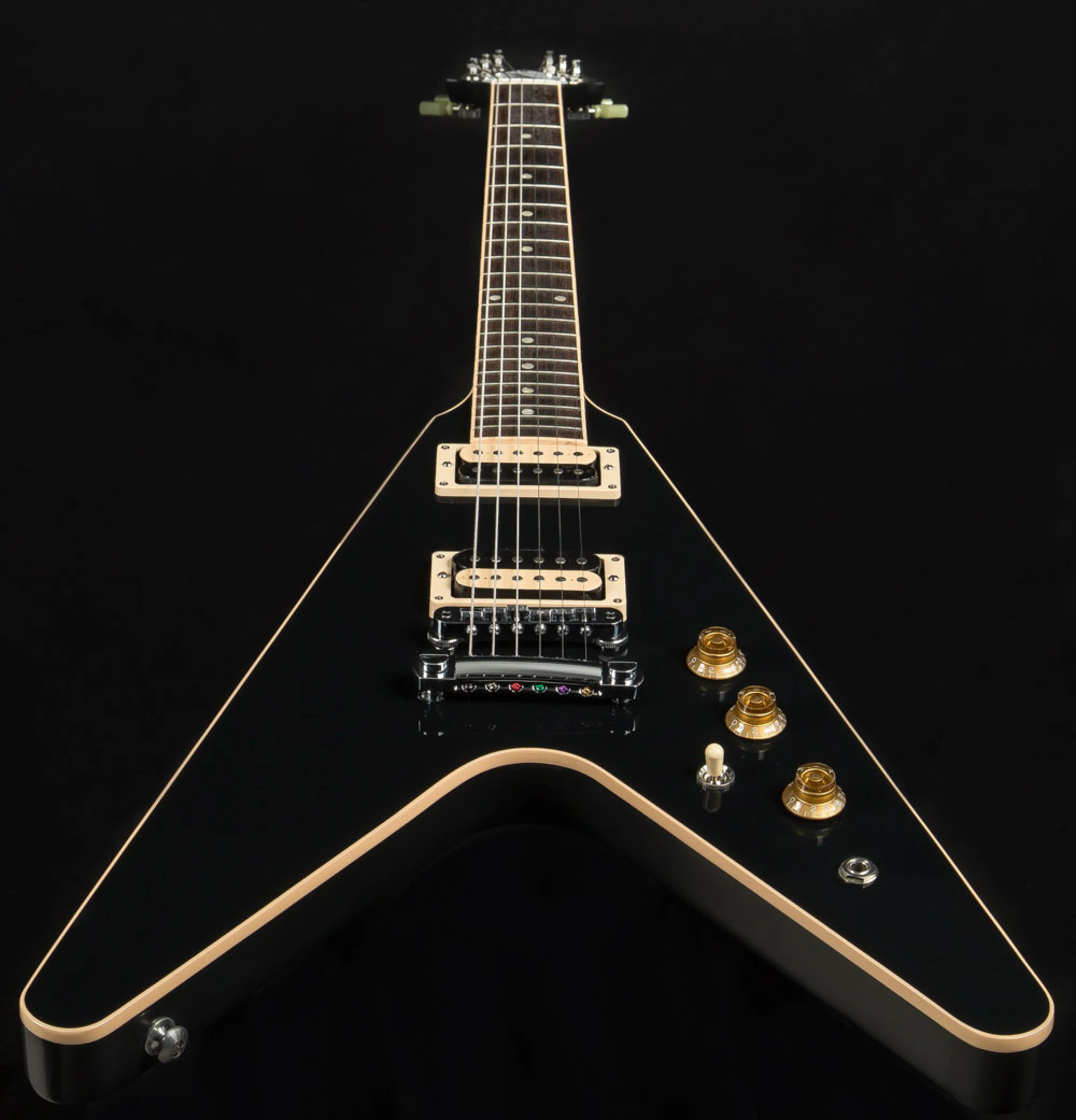 Gibson 2016 Flying V Pro Ebony Peach Guitars