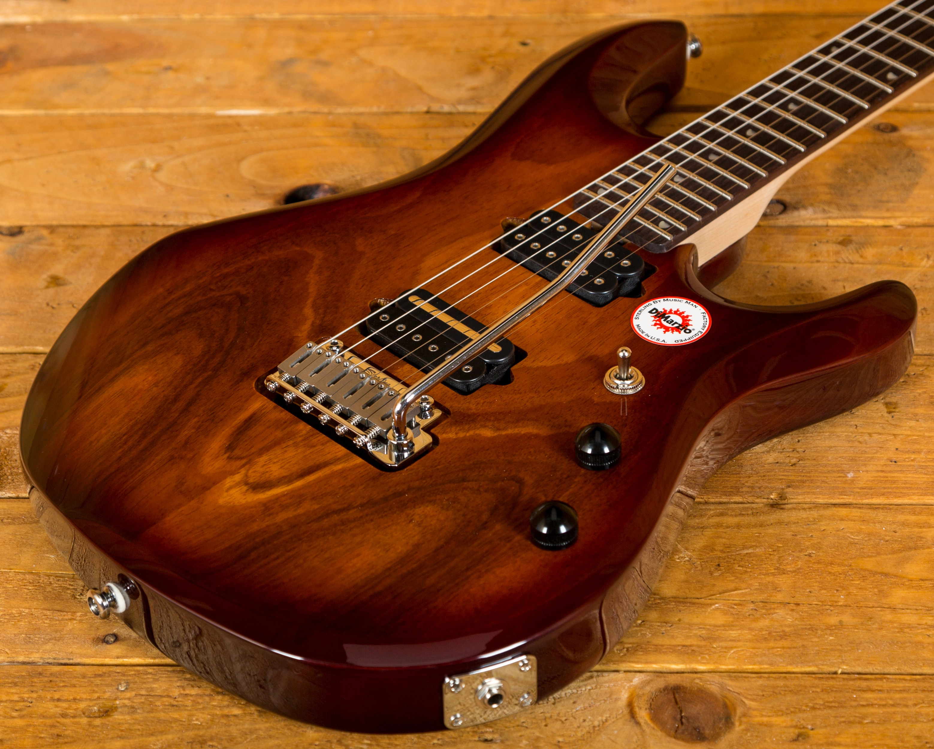 Music Man Sterling JP100D John Petrucci in Koa Peach Guitars