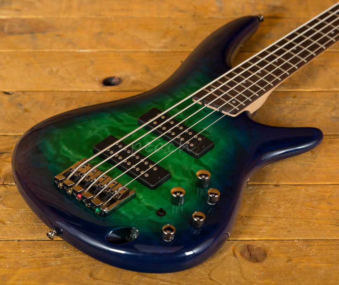 Ibanez SR405 5String Surreal Blue Burst Peach Guitars