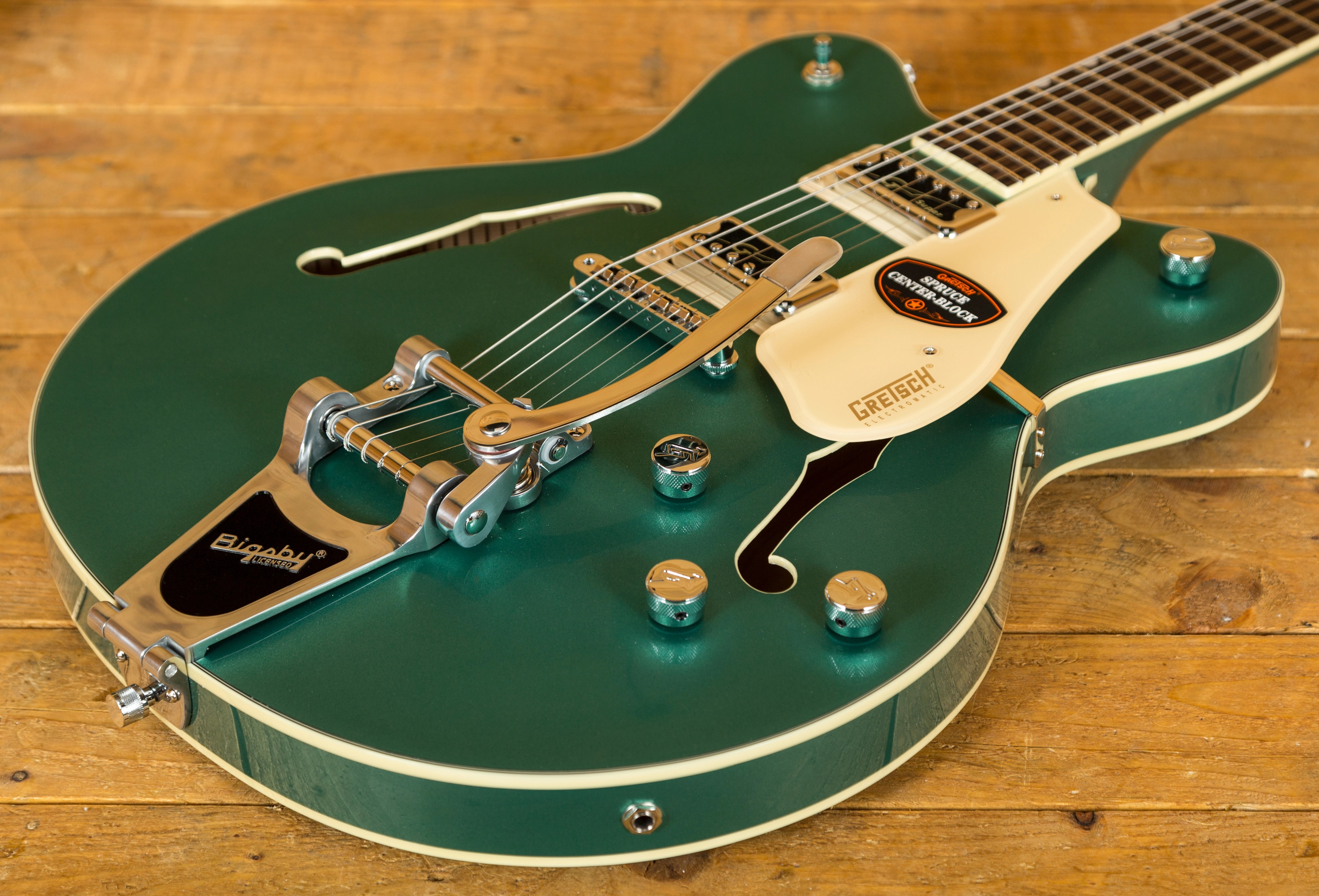 Gretsch G5622T Electromatic Center Block Green Peach Guitars
