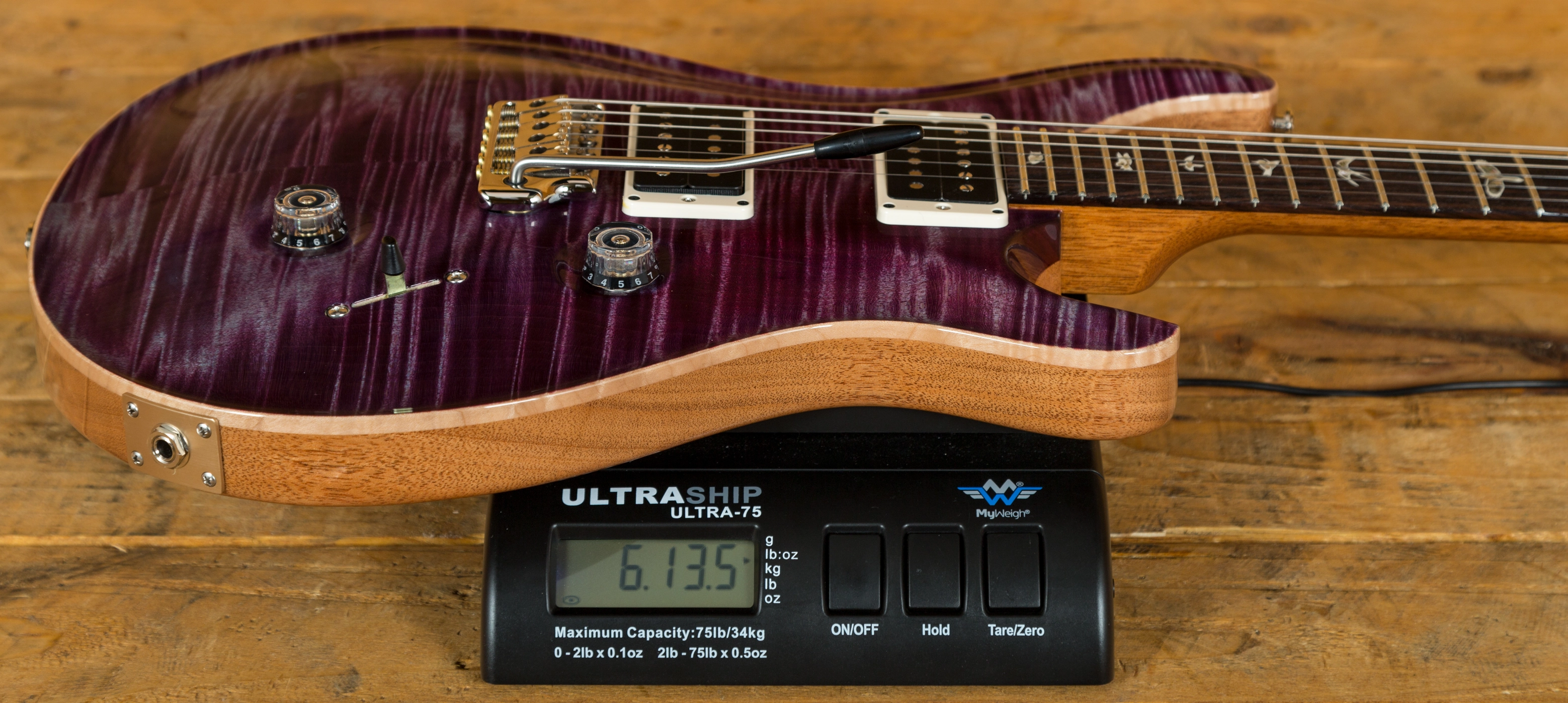 PRS Custom 24 Violet Pattern Thin Ex Demo