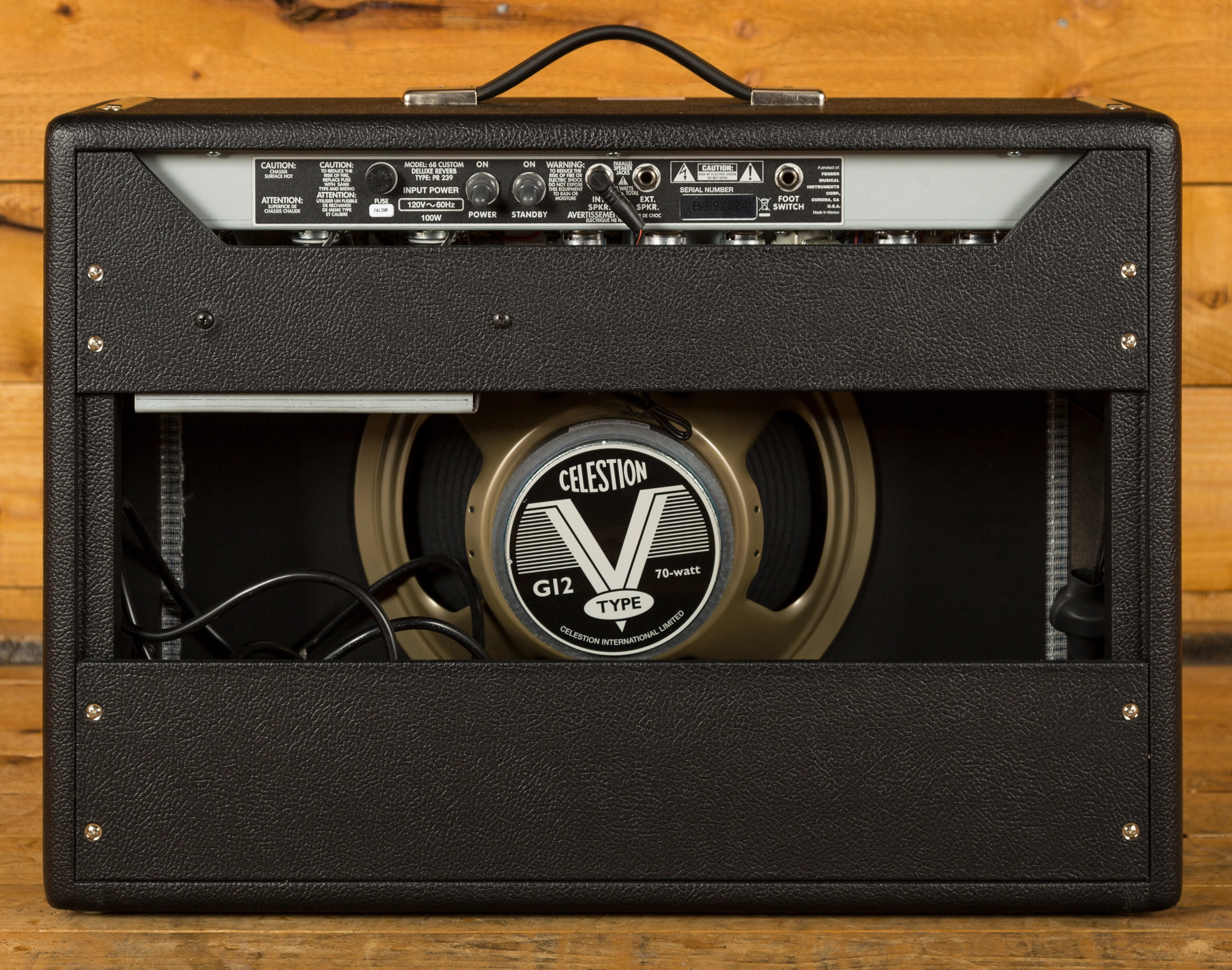 Fender 68 Custom Deluxe Reverb Used Peach Guitars