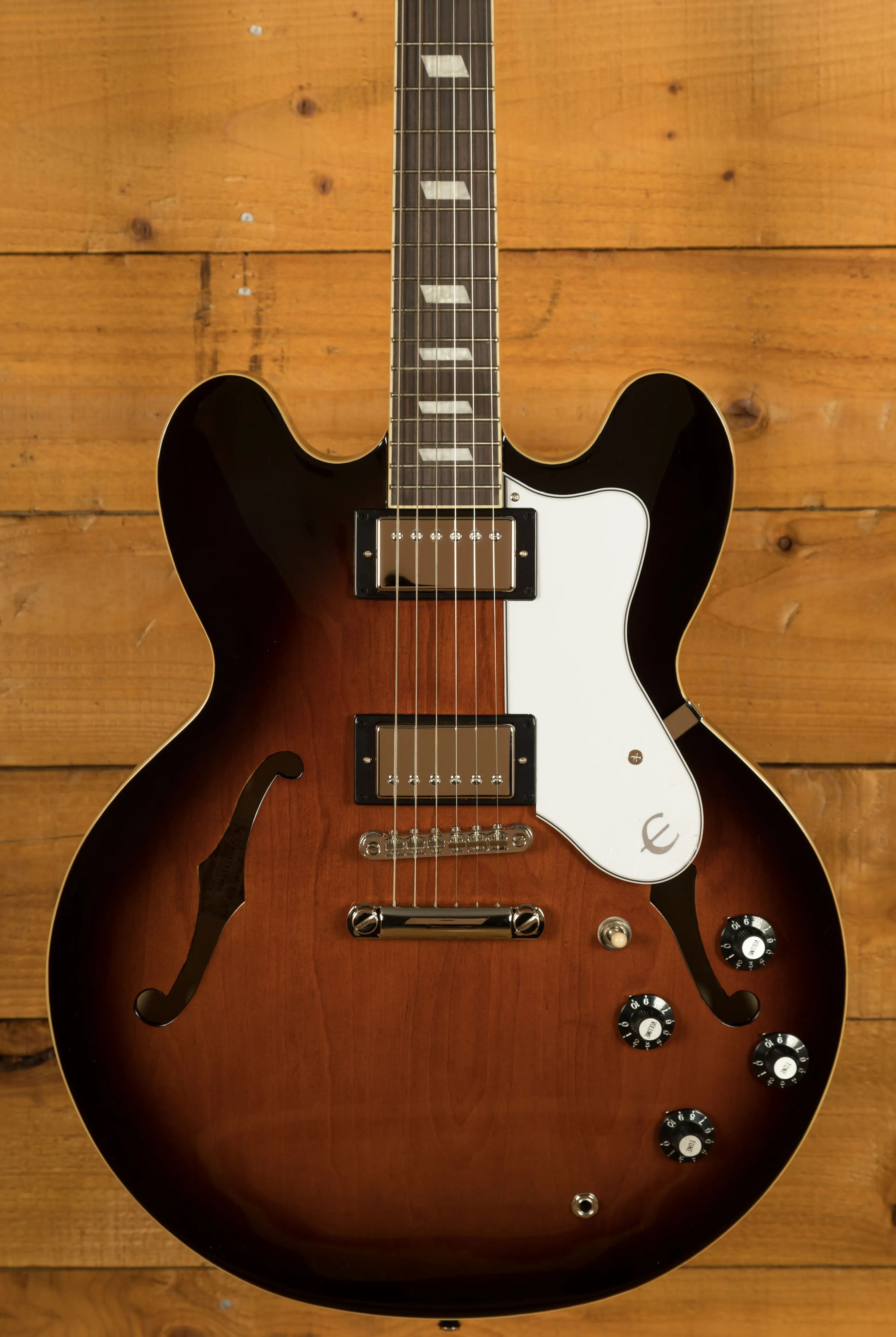 Epiphone Bonehead Riviera - Dark Tobacco Burst
