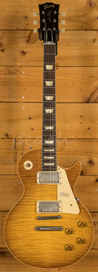 Gibson Custom 60th Anniversary 59 Les Paul Golden Poppy Burst Peach Guitars