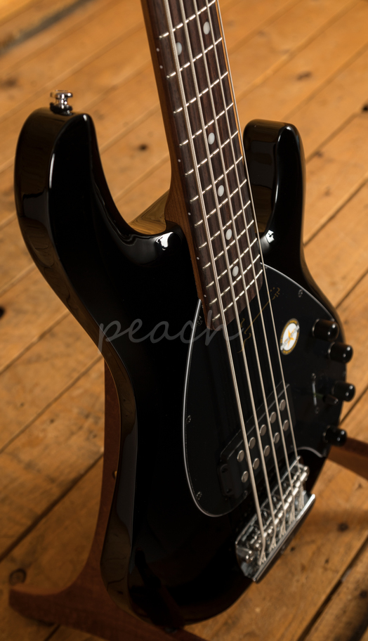 Sterling Stingray 5 - Black Roasted Maple - Peach Guitars