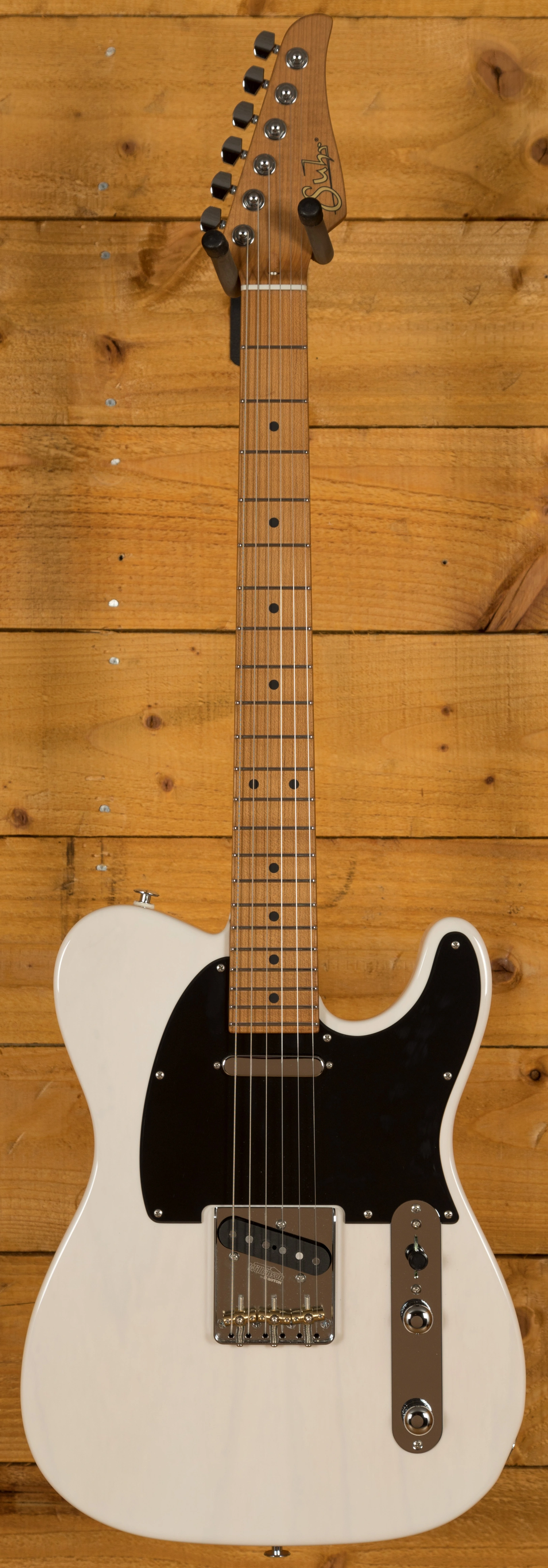 Suhr Classic T Pro Peach LTD - Trans White - Roasted Maple Neck