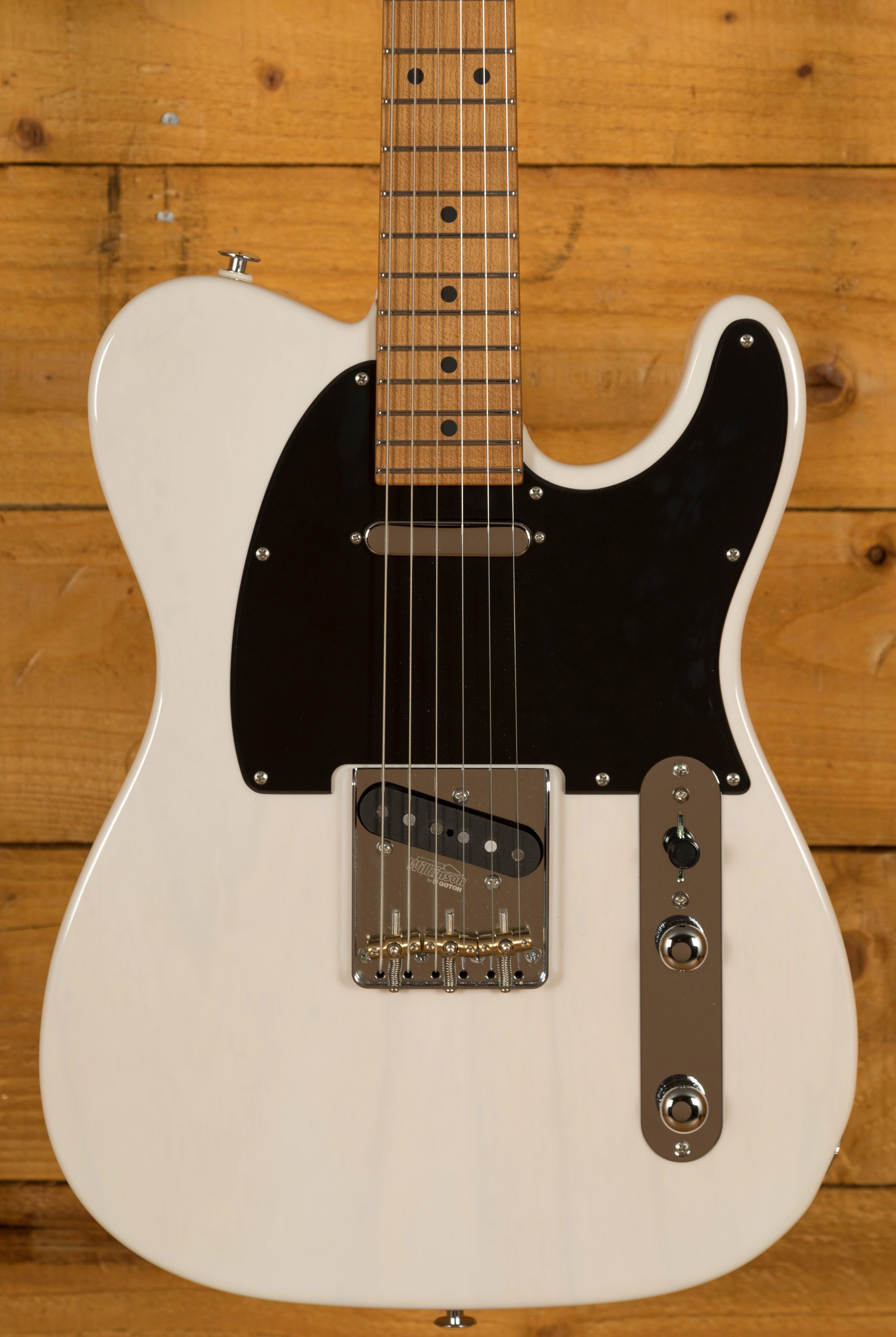 Suhr Classic T Pro Peach LTD - Trans White - Roasted Maple Neck