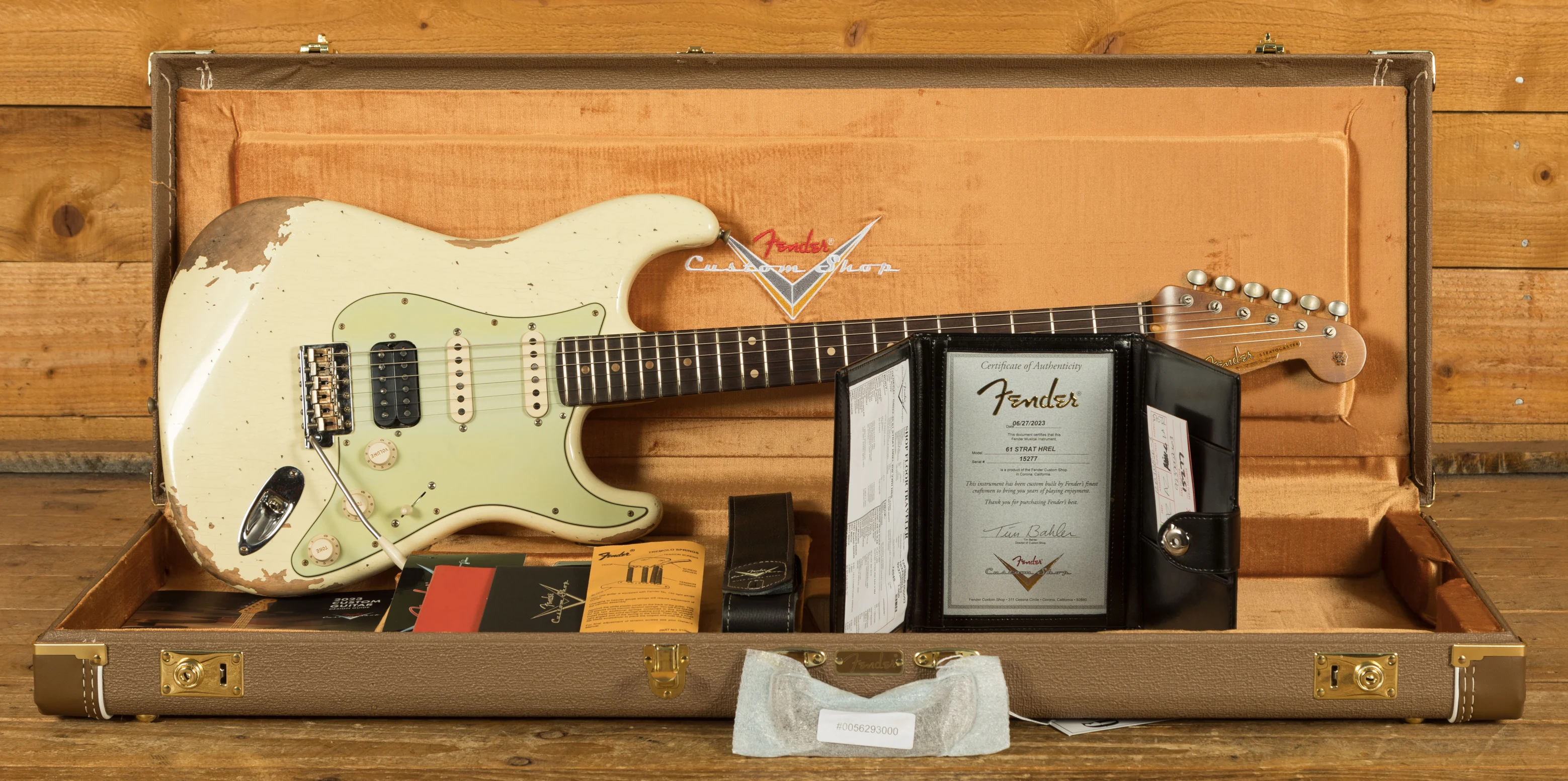 Fender Custom Shop 61 HSS Strat - Heavy Relic Vintage White