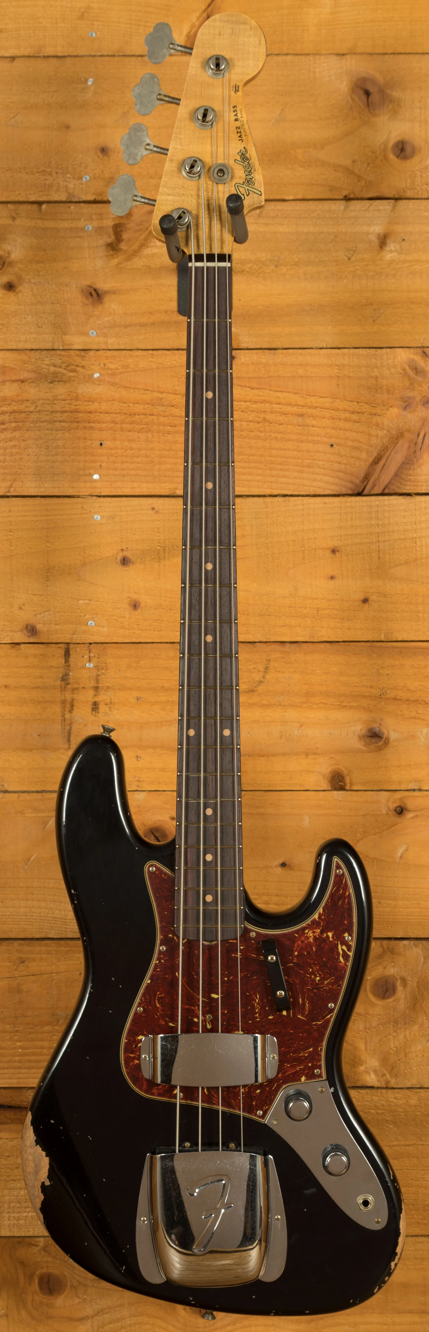 Fender Custom Shop 62 Jazz Bass - Relic Aged Black