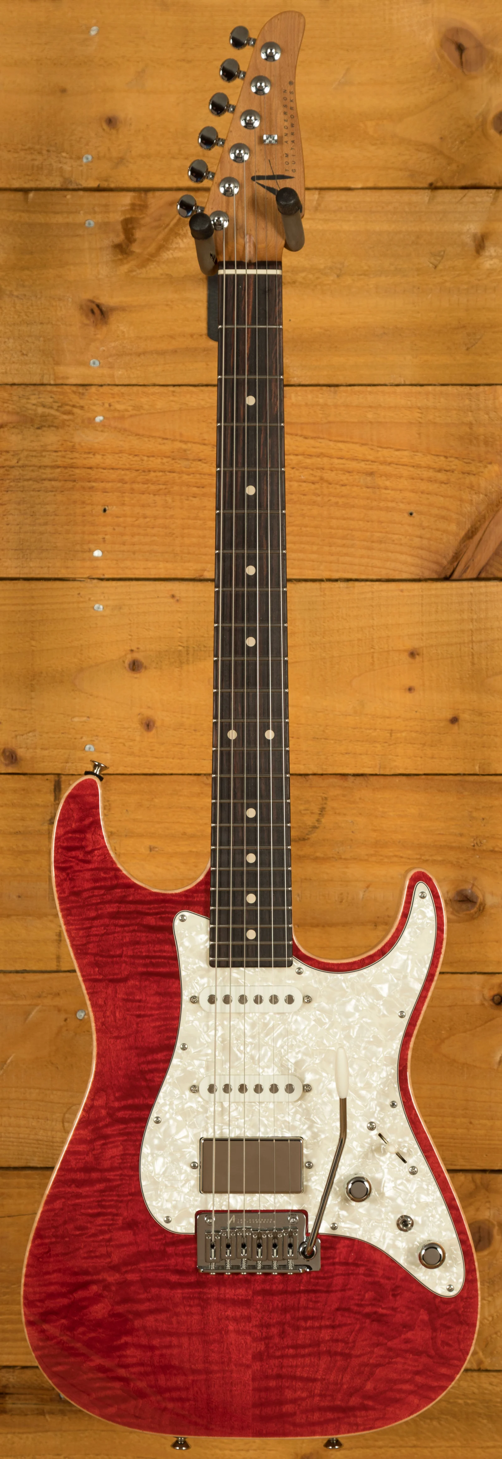 Tom Anderson Drop Top Classic | Transparent Red with Binding & Case