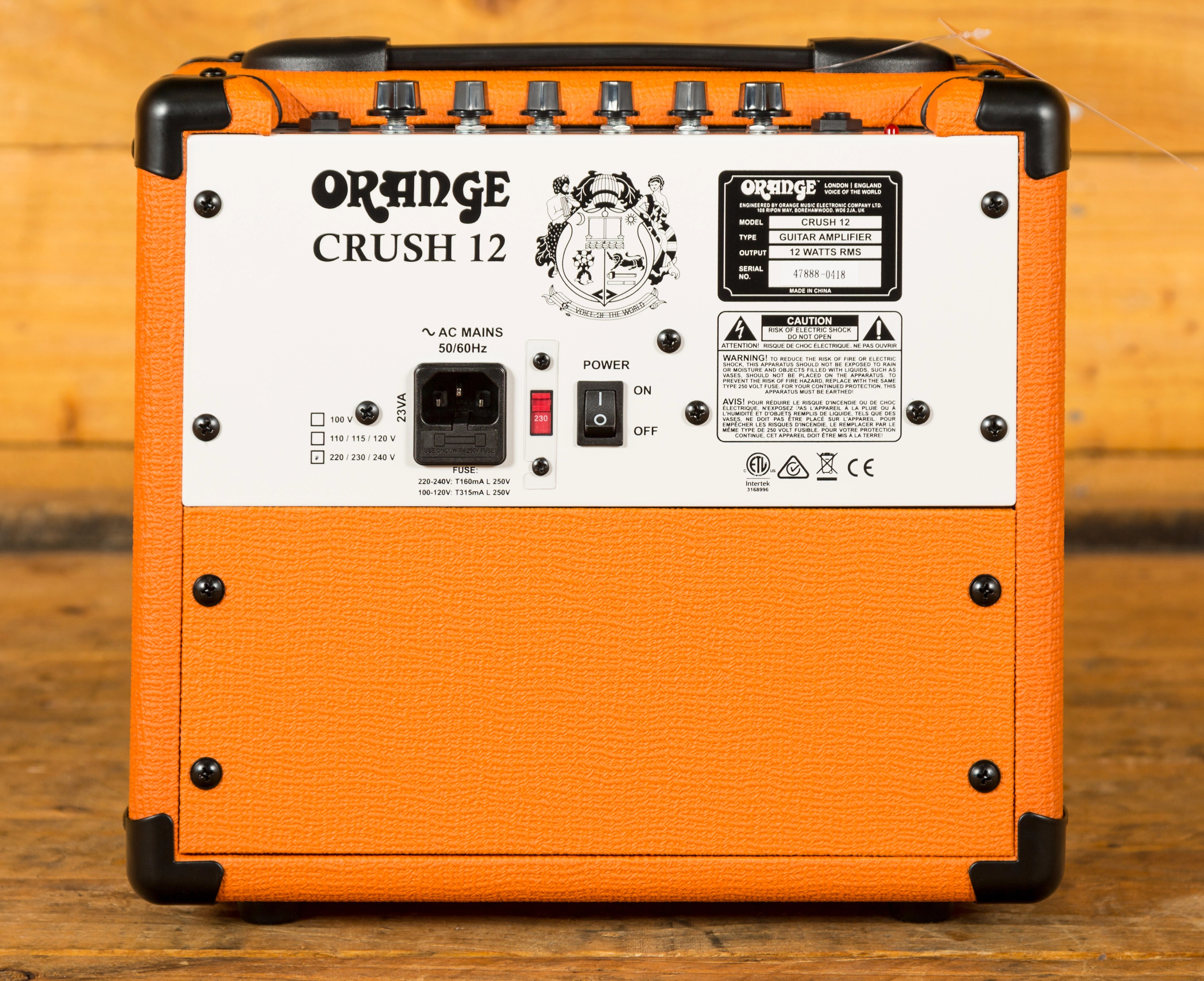 Orange Crush 12 Peach Guitars