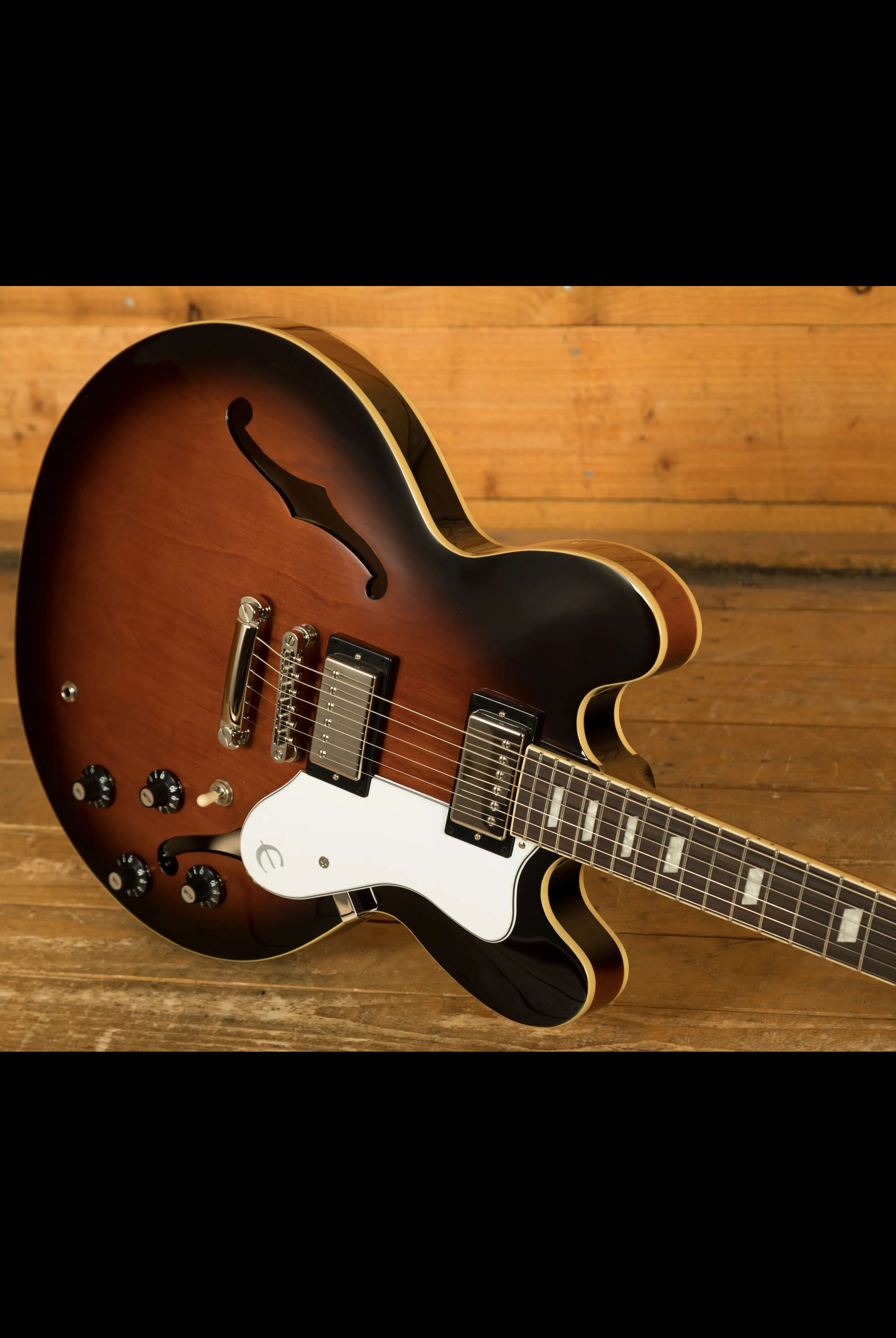 Epiphone Bonehead Riviera - Dark Tobacco Burst