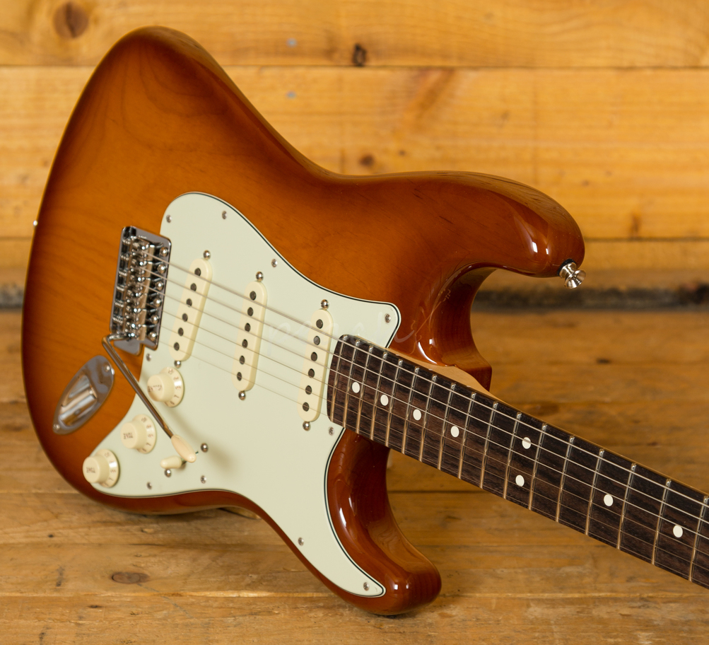 Fender American Performer Strat Rosewood Honeyburst Peach Guitars