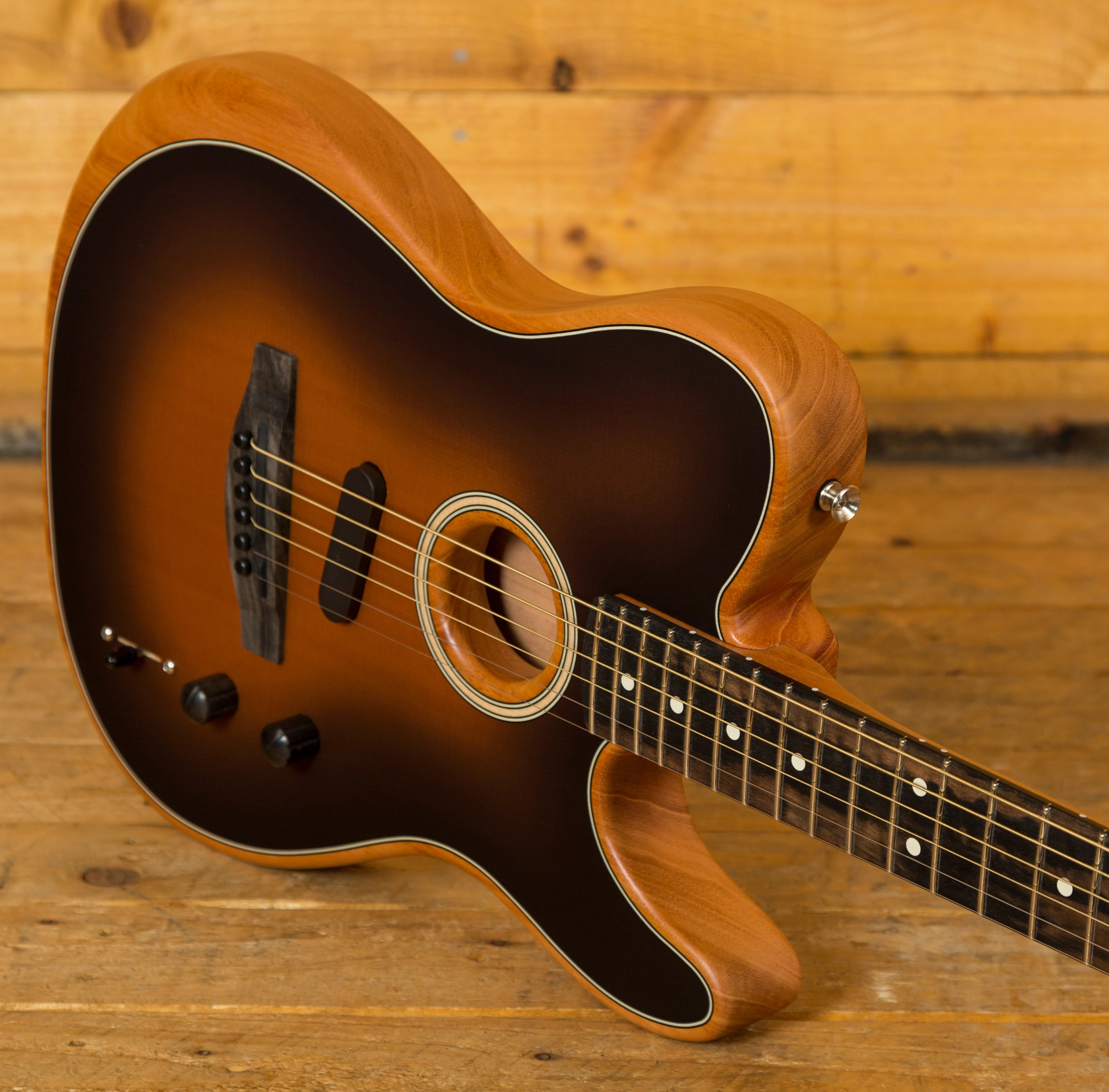 Fender Acoustasonic Tele Sunburst Peach Guitars