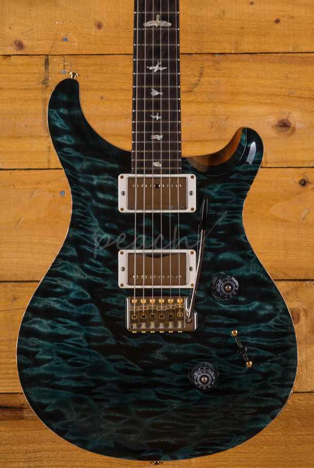 PRS Wood Library Custom 24 Slate Quilt - Peach Guitars