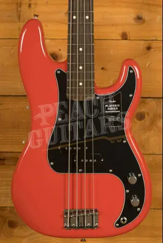 Fender Player II Precision Bass - Rosewood - Coral Red