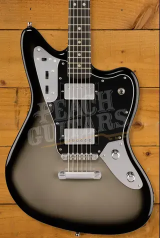Fender Limited Edition Player Fusion Jaguar Baritone - Ebony - Silverburst
