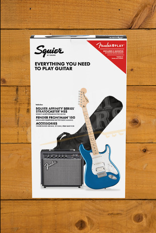 Squier Affinity Stratocaster HSS Pack | Maple - Lake Placid Blue