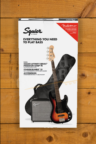 Squier Affinity Precision Bass PJ Pack | Laurel - 3-Colour Sunburst