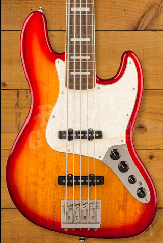 Squier Classic Vibe Active '70s Jazz Bass V - Laurel - Sienna Sunburst