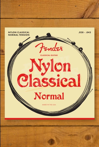 Fender 130 Nylon Classical Guitar Strings - Clear/Silver Ball End - Gauges .028-.043