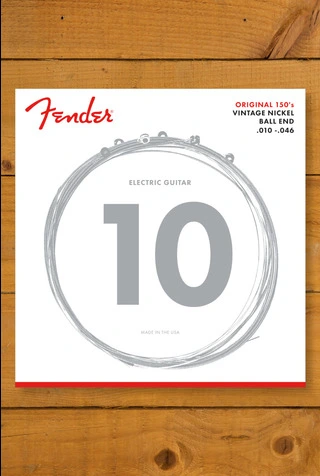 Fender Original 150R Pure Nickel Wound Electric Guitar Strings - Ball End - Gauges .010-.046