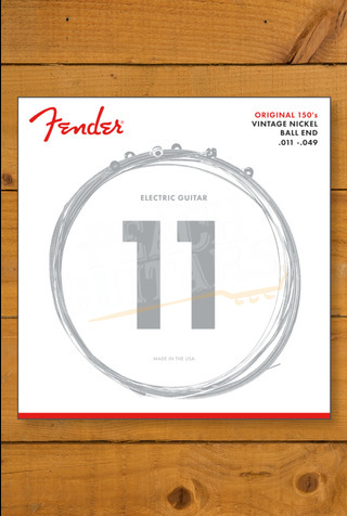 Fender Original 150M Pure Nickel Wound Electric Guitar Strings - Ball End - Gauges .011-.049