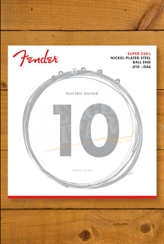 Fender Accessories | Super 250 Guitar Strings - Nickel Plated Steel - 250R - 10-46