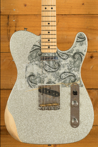 Fender Brad Paisley Road Worn Telecaster | Maple - Silver Sparkle