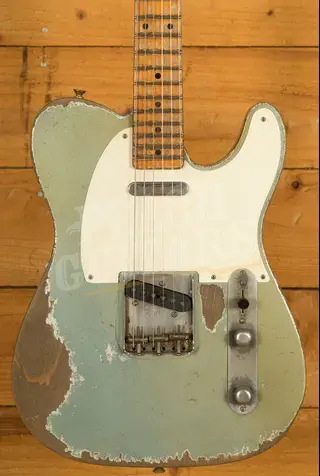Fender Custom Shop Masterbuilt Dale Wilson 57 Tele - Heavy Relic Ice Blue Metallic