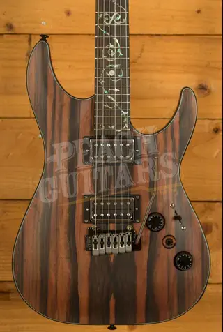 Schecter C-1 Exotic Ebony - Ebony - Natural Satin