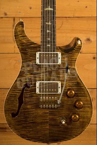 PRS Wood Library DGT Semi-Hollow Yellow Tiger w/Stained Flame Maple Neck