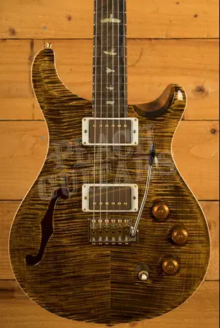 PRS Wood Library DGT Semi-Hollow Yellow Tiger w/Stained Flame Maple Neck