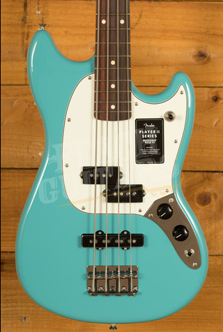 Fender Player II Mustang Bass PJ Rosewood Aquatone Blue