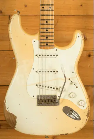 Fender Custom Shop Masterbuilt Levi Perry 56 Strat - Relic Aged Olympic White
